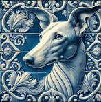 Delftsblauw tegel podenco, Antiek en Kunst, Ophalen of Verzenden
