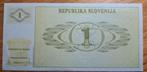 96# Slovenië 1 Tolar 1990 P1, Postzegels en Munten, Bankbiljetten | Europa | Niet-Eurobiljetten, Overige landen, Verzenden
