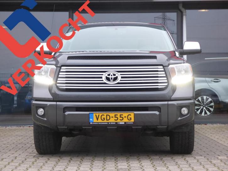Toyota Tundra 5.7-V8 Platinum Crewmax VERKOCHT! (bj 2016), Auto's, Toyota, Tundra, 4x4, ABS, Achteruitrijcamera, Airbags, Airconditioning