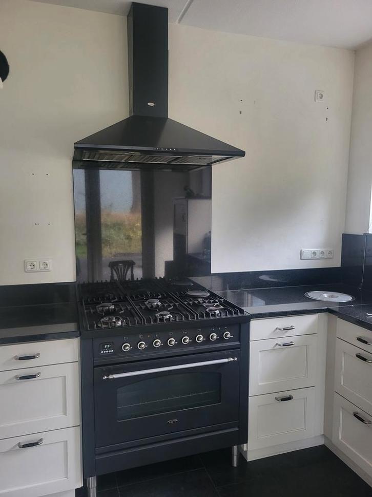 Boretti 6-pits gasfornuis met oven + afzuigkap, Witgoed en Apparatuur, Fornuizen, Ophalen of Verzenden