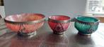 Antieke chinese schaaltjes 2x roze 1x groen, Antiek en Kunst, Ophalen of Verzenden