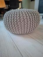 Poef gebreid katoen. Zeer stevig, Ophalen, Overige materialen, Minder dan 50 cm, Gebruikt