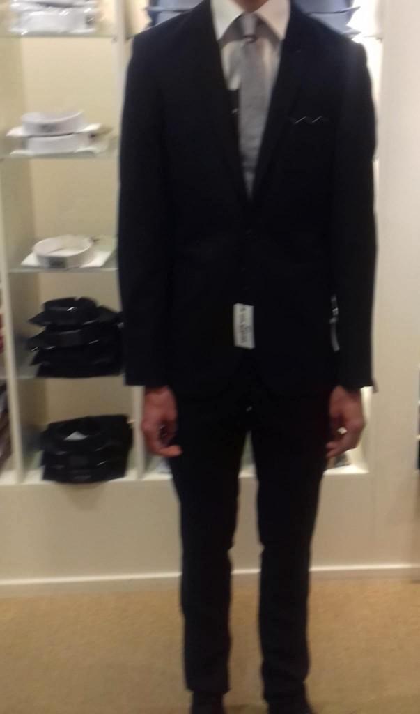 zwarte 3 delig pak maat S/M  galapak trouwpak sollicitatiepa, Kleding | Heren, Kostuums en Colberts, Zo goed als nieuw, Maat 46 (S) of kleiner