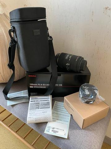Sigma 105mm F2.8 EX DG OS HSM Macro beschikbaar voor biedingen