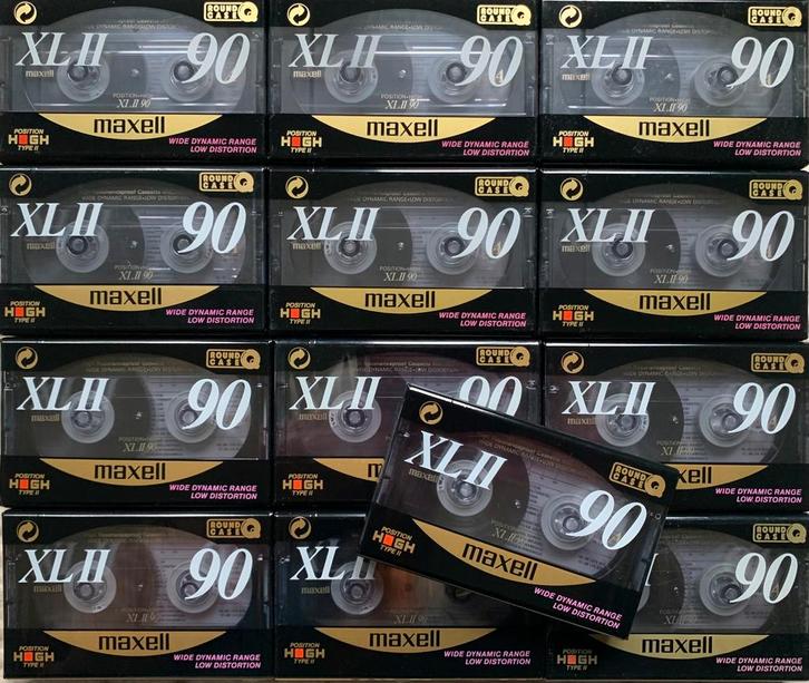 NOS Maxell XLII-90 NIEUW 1991 cassettebandjes XLII90 XLII 90, Cd's en Dvd's, Cassettebandjes, Nieuw in verpakking, Onbespeeld