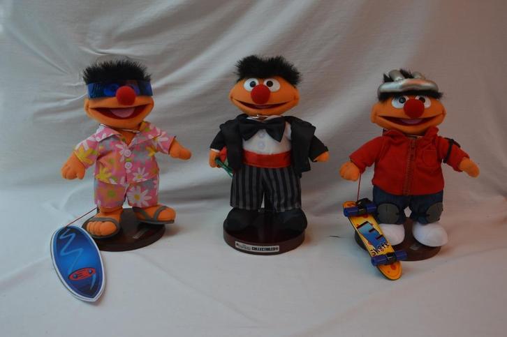 3 Limited Editions Ernie van Bert en Ernie poppen Sesamstraa, Verzamelen, Speelgoed, Gebruikt, Ophalen of Verzenden