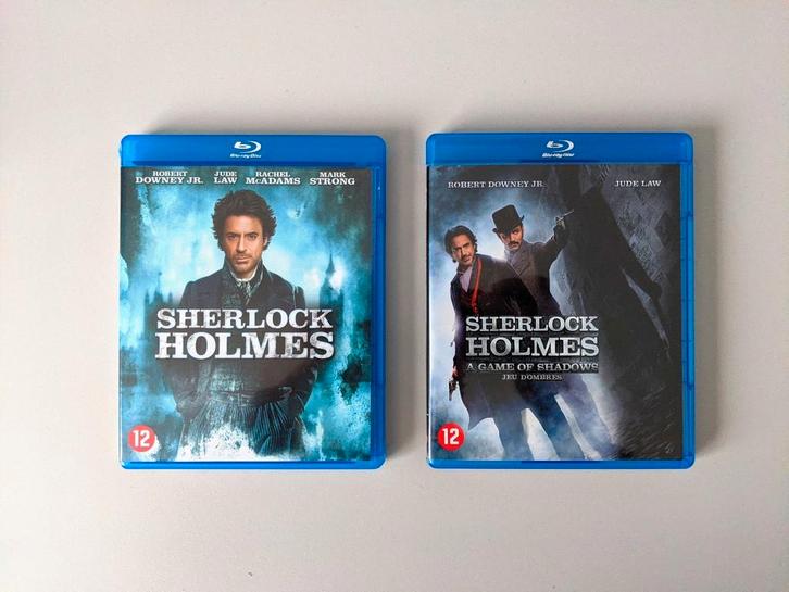 Sherlock Holmes & Sherlock Holmes: A Game of Shadows, Cd's en Dvd's, Blu-ray, Zo goed als nieuw, Actie, Verzenden