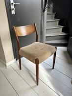 Set van 4 Deense vintage eetkamerstoelen, Ophalen, Hout, Gebruikt, Bruin