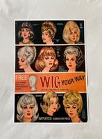 Wig your Way poster, Verzamelen, Retro, Ophalen of Verzenden, Huis en Inrichting