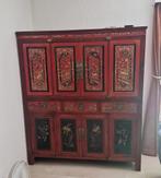 Antieke Chinese kast met prachtige details, Ophalen of Verzenden