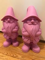 Stoere tuinkabouter roze paars nieuw 2 stuks, Tuin en Terras, Tuinbeelden, Ophalen of Verzenden, Nieuw, Overige materialen, Tuinkabouter