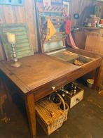 Tafel met zinken wasbak, Ophalen