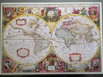 Puzzel 2000 st: Wereldkaart uit 1630 door Henricus Hondius beschikbaar voor biedingen