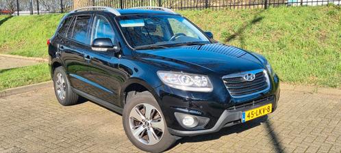 Hyundai Santa FE 2.4 I Style Leder Topstaat 5P 2010 Zwart, Auto's, Hyundai, Particulier, Santa Fe, ABS, Achteruitrijcamera, Airbags