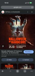 Decade kaarten HALLOWEEN HARDCORE, Tickets en Kaartjes, Twee personen