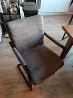 6 Grijze Suède Eetkamerstoelen, Huis en Inrichting, Stoelen, Ophalen, Gebruikt, Vijf, Zes of meer stoelen, Modern