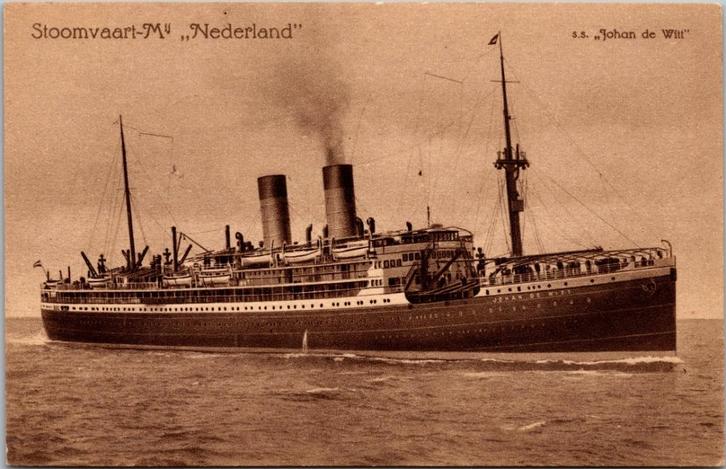 S.S. Johan de Witt - Stoomvaart Maatschappij Nederland, Verzamelen, Ansichtkaarten | Nederland, Ongelopen, Voor 1920, Verzenden