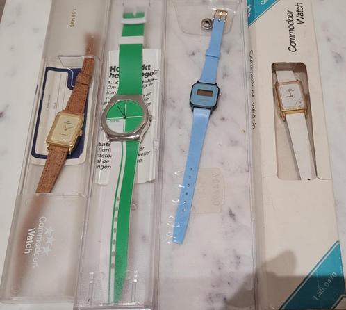 Vintage 4 dames horloges uit de jaren 80, Sieraden, Tassen en Uiterlijk, Horloges | Dames, Zo goed als nieuw, Polshorloge, Overige merken