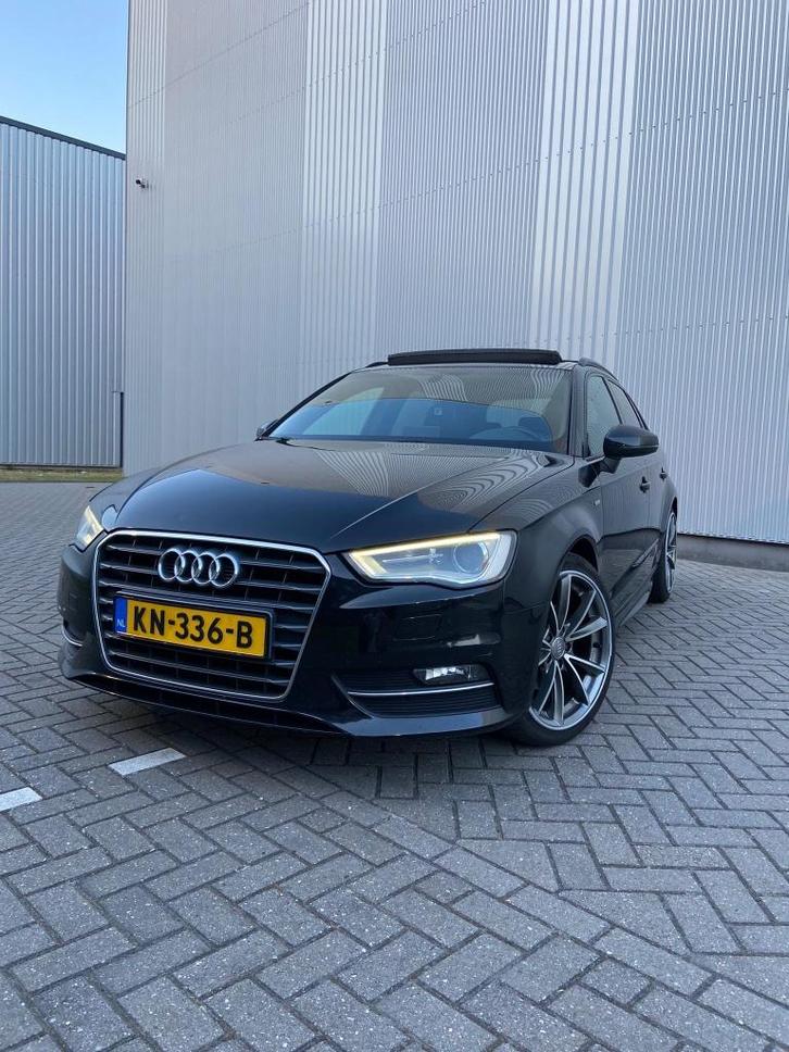 Audi A3 2.0 TDI 110KW Sportback AUT 2013 Zwart, Auto's, Audi, Particulier, A3, Adaptive Cruise Control, Airbags, Airconditioning