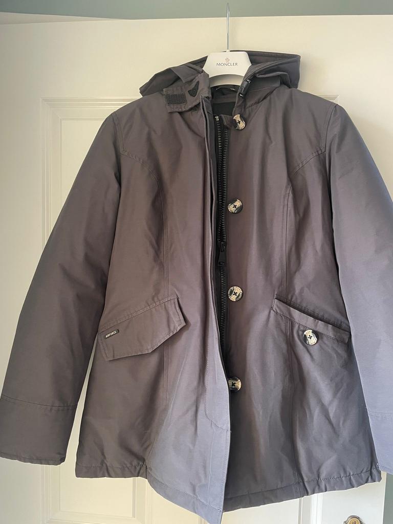 Airforce Dames Jas Pocket - Maat S, Kleding | Dames, Jassen | Winter, Zo goed als nieuw, Grijs, Ophalen of Verzenden