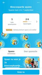 AH - bioscoopactie 2e kaart gratis, Tickets en Kaartjes, Kortingen en Cadeaubonnen, Twee personen, Kortingsbon, Overige typen
