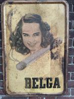 Belga blikken reclamebord geen emaille, Ophalen of Verzenden, Gebruikt, Reclamebord