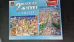 King Comic collection Las Vegas en Barcelona 2x 1000 stukjes, Ophalen of Verzenden, 500 t/m 1500 stukjes, Zo goed als nieuw, Legpuzzel