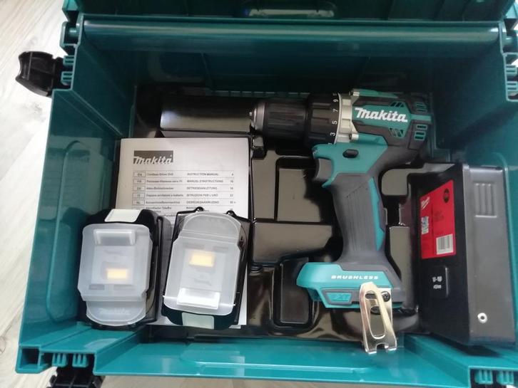 Makita DDF484ZJ Boor- en Schroefmachine - Zo Goed Als Nieuw, Doe-het-zelf en Verbouw, Gereedschap | Boormachines, Zo goed als nieuw