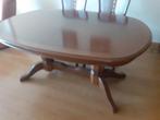 Eettafel ovaal met bolpoten en 4 stoelen., Huis en Inrichting, Tafels | Eettafels, Ophalen, Zo goed als nieuw, Ovaal, Klassiek
