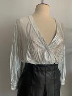 Iro blouse streep wit beige zilver 34= XS/34, Verzenden, Wit, Nieuw, Iro