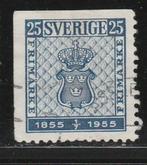 Zweden 1955 - 100 jaar Zweedse Postzegel, Postzegels en Munten, Postzegels | Europa | Scandinavië, Zweden, Ophalen, Gestempeld