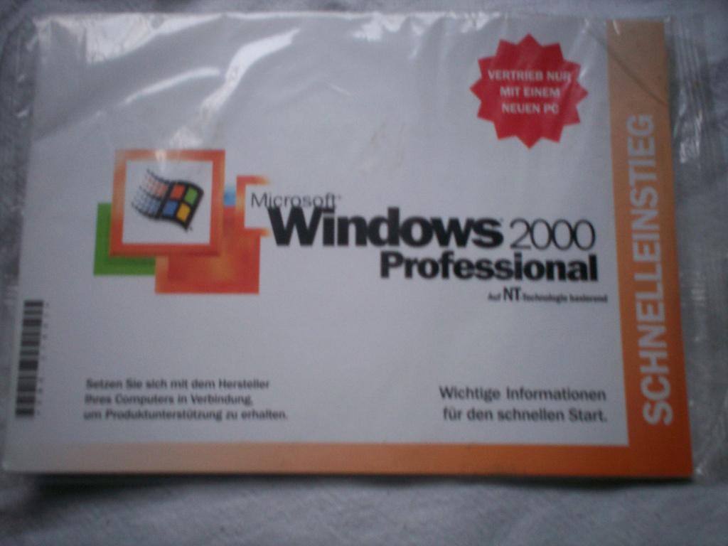 Microsoft Windows 2000 Prof. duits nieuw in orig. verpakking, Ophalen of Verzenden, Nieuw, Windows