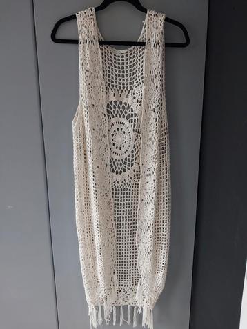 Beige gehaakt boho vest van Clockhouse  beschikbaar voor biedingen