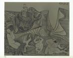 Picasso Bacchanal with Pair of Lovers and Owl Linocut, Antiek en Kunst, Kunst | Litho's en Zeefdrukken, Ophalen of Verzenden