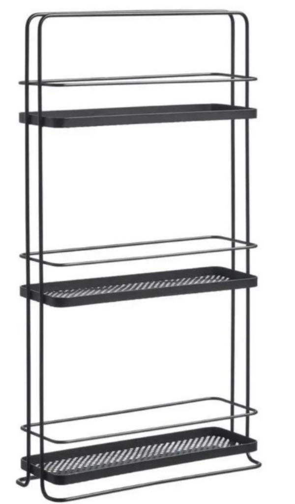 zwart metalen opbergrek - 70 x 36 cm, Huis en Inrichting, Keuken | Keukenbenodigdheden, Zo goed als nieuw, Ophalen of Verzenden