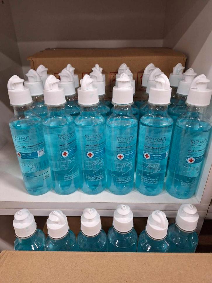 Partijtje 300 x handreiniger, handlotion, ontsmettingsmiddel, Diversen, Rommelmarktspullen, Nieuw, Ophalen