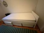 Ikea bed frame with 3 storage space, Ophalen, Eenpersoons, Wit, 140 cm