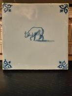 Oudt tegeltje gemaakt door Koninklijke Tichelaar Makkum., Ophalen of Verzenden