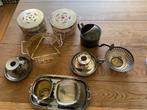 1337 gram zilver schaaltje kandelaars suiker melk set, Antiek en Kunst, Ophalen of Verzenden, Zilver