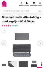 Nieuw in verpakking, nooit gebruikt-direct op te halen, Ophalen, Nieuw, Boxpring Alta 4-delige eenpersoonsbed 90x200 cm, 50 tot 100 cm