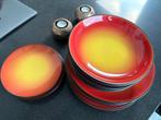 Gezocht: Borden rood-oranje-geel Servies merk Patra, Gebruikt, Ophalen of Verzenden, Bord(en), Overige stijlen