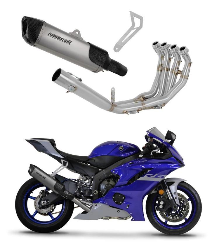 Dominator Full System Titanium Yamaha R6 2017 2020 2022 2023, Motoren, Onderdelen | Yamaha, Nieuw, Ophalen of Verzenden