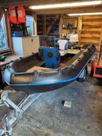 Whaly 370 met 28pk, trailer, console en biminitop, Watersport en Boten, Ophalen, 10 tot 30 pk, Gebruikt, 3 tot 6 meter