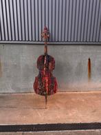 Decoratie violoncello viool cello kleurrijk 3 dimensionaal, Ophalen of Verzenden