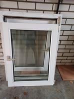 Raam met dubbelglas en matglas, Doe-het-zelf en Verbouw, Glas en Ramen, Gevelraam of Ruit, Gebruikt, Minder dan 80 cm, 80 tot 120 cm