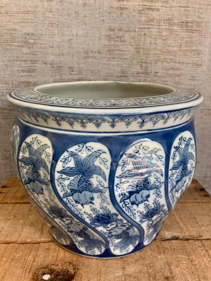 EYECATCHER- Chinese bloempot, M18, in perfecte staat, Tuin en Terras, Bloempotten, Zo goed als nieuw, Aardewerk, Binnen, Minder dan 40 cm