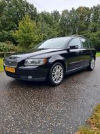 Volvo V50 2.0 D 2007 Zwart luxe uitvoering!, Auto's, 136 pk, Beige, 4 cilinders, 700 kg