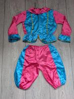 Roze met blauw pieten pak - Maat 134, Diversen, Sinterklaas, Ophalen of Verzenden, Gebruikt