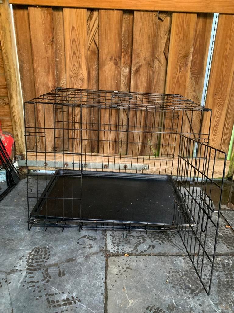 Hondenkennel hondenbench 77x51x56 volledig opvouwbaar, Dieren en Toebehoren, Hondenhokken, Ophalen, Hondenkennel, Gebruikt, Minder dan 65 cm