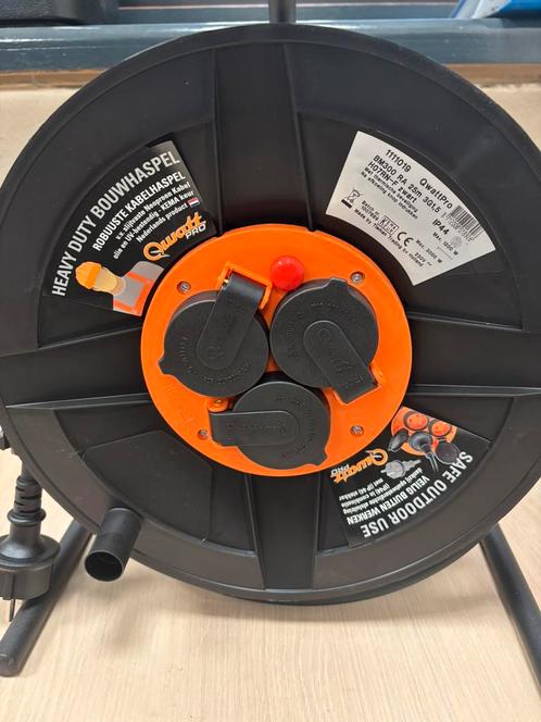 Kabelhaspel Heavy Duty – 25 meter (2 stuks, apart of samen), Muziek en Instrumenten, Kabels en Stekkers, Nieuw, Ophalen